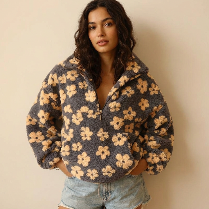 Daisy – Long Sleeve Fleece Hoodie