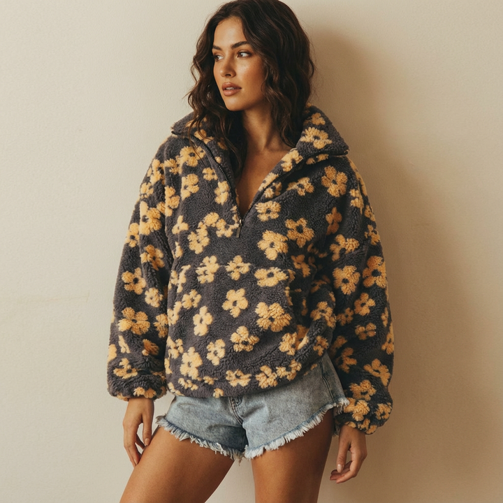 Daisy – Long Sleeve Fleece Hoodie