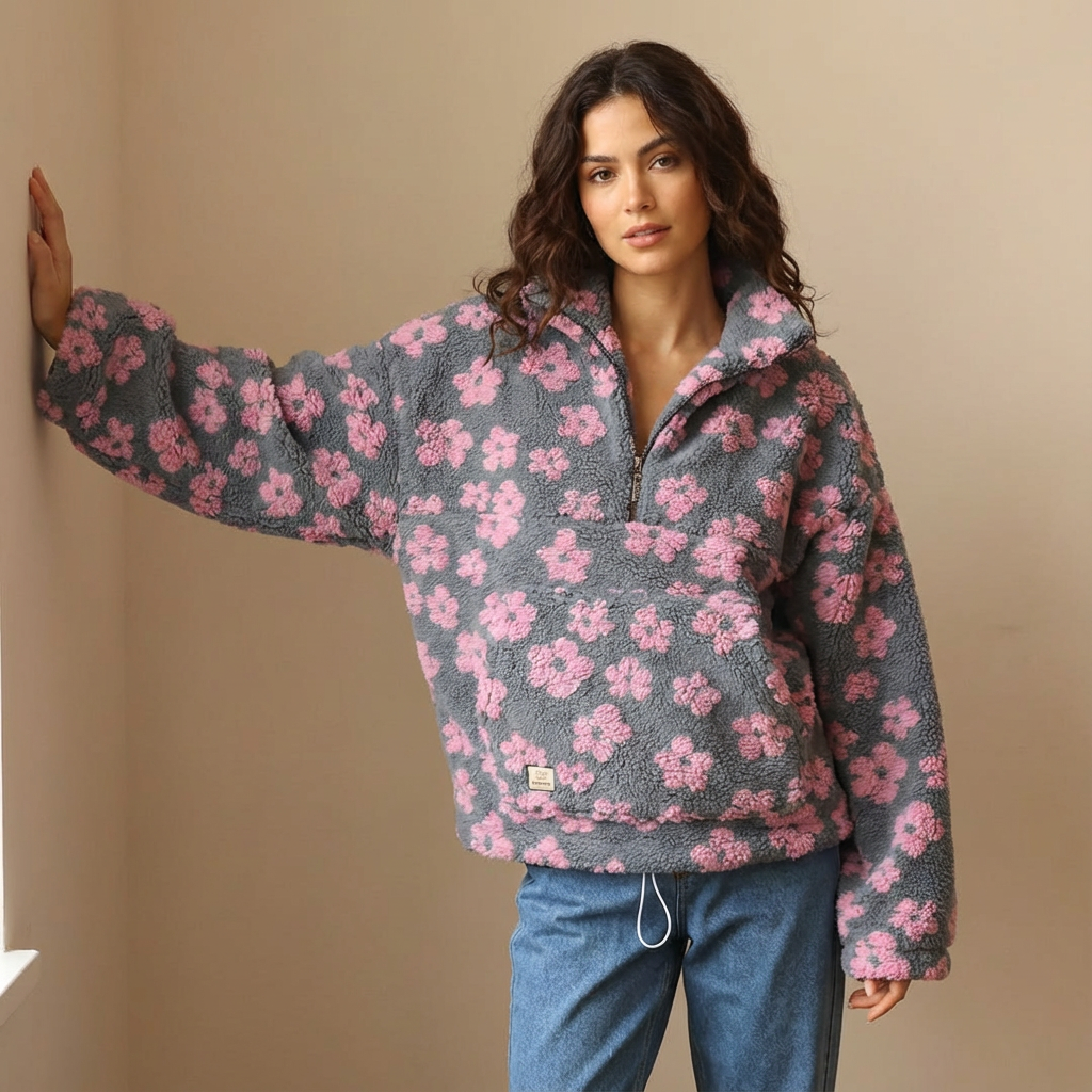 Daisy – Long Sleeve Fleece Hoodie